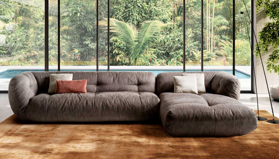 Lago modernes Happening Ecksofa ca. 370x170x76 H