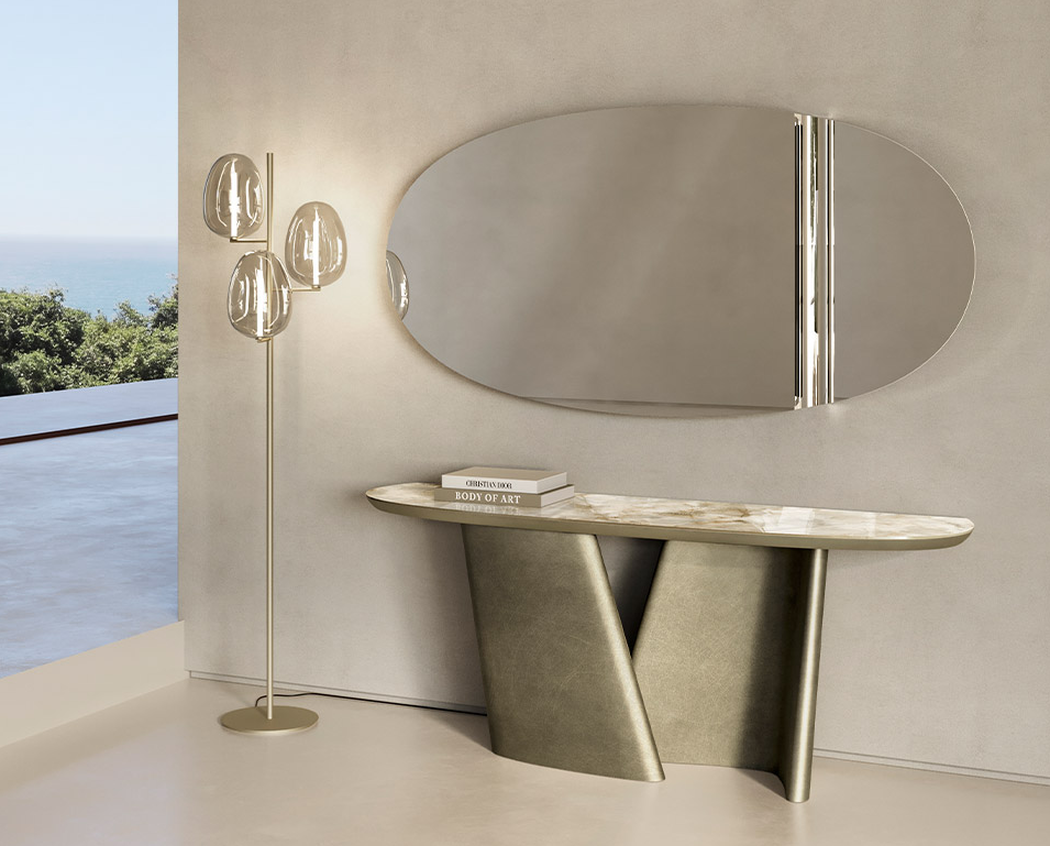 Eforma ACHILLE CONSOLE_ceramic top Prime mit Keramikplatte in verschiedenen Größen