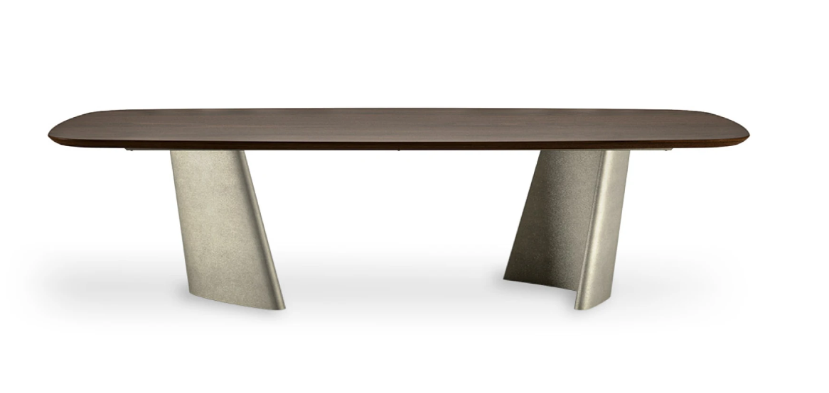 ACHILLE Wooden Top – exklusiver Design Esstisch mit Holzplatte von Eforma in verschiedenen Größen
