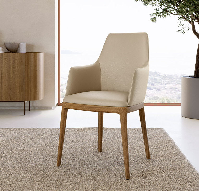 Eforma MAX HIGH Designerstuhl in Leder - oder Stoffbezug