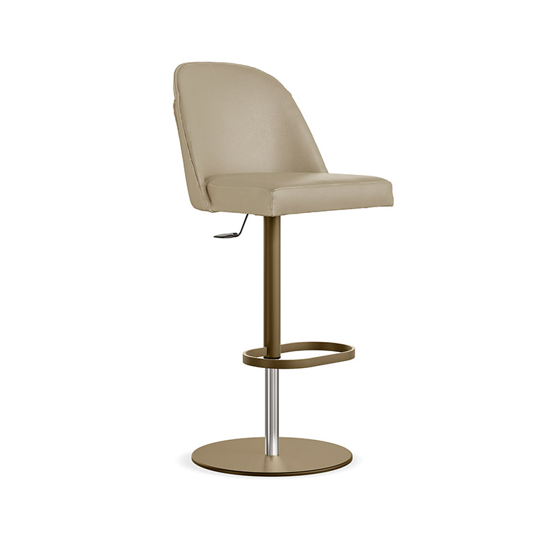 Eforma MANTA Barhocker Stool drehbar in Leder - oder Stoffbezug