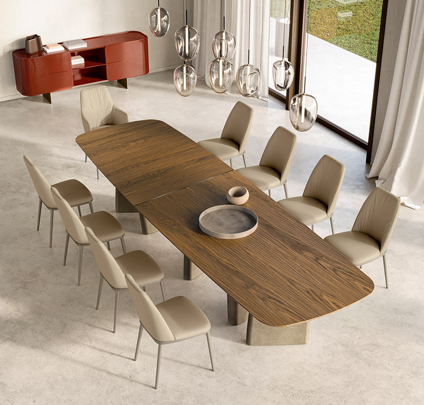 Eforma MAX High Deluxe Designerstuhl mit metall Gestell in Leder - oder Stoffbezug