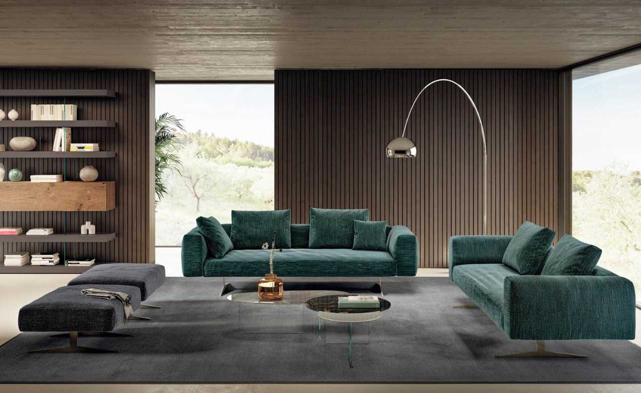 AIR soft Sofa LAGO 2689A Designersofa Divan L261.2CM - P103CM - A67CM