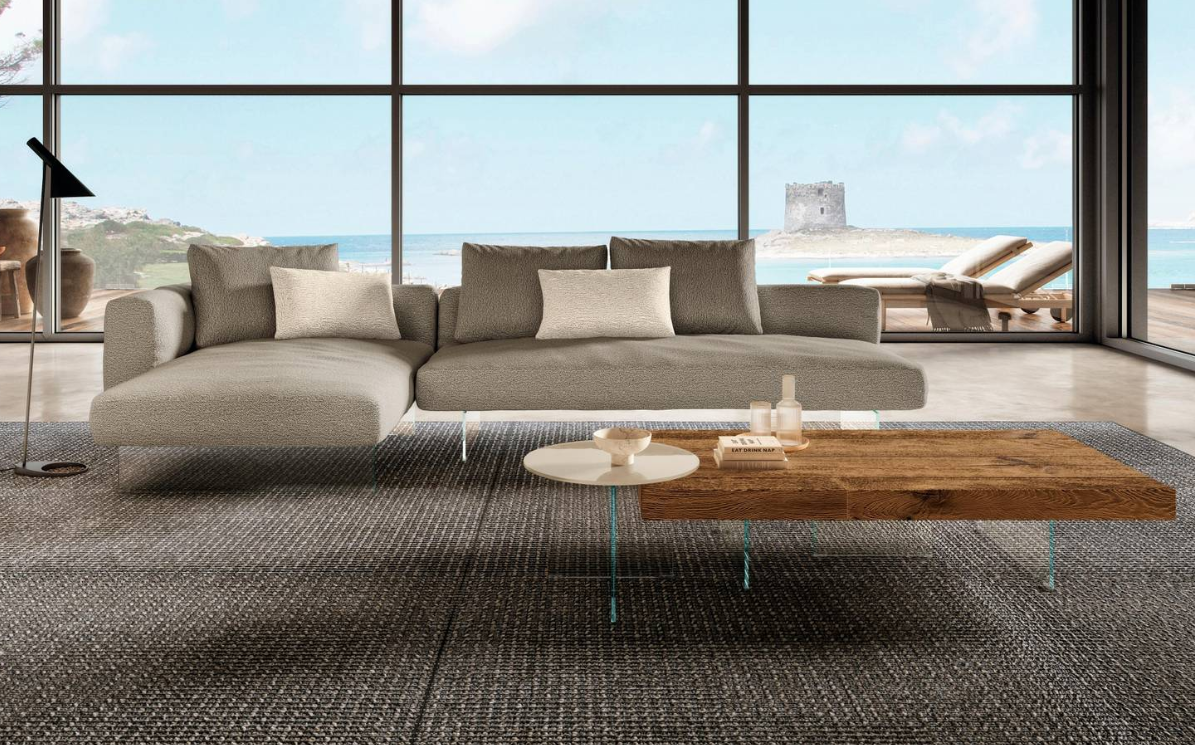 LAGO Air Soft Sofa – 2691 Designersofa Divan in L Form L351.4CM - P167.4CM - A67CM